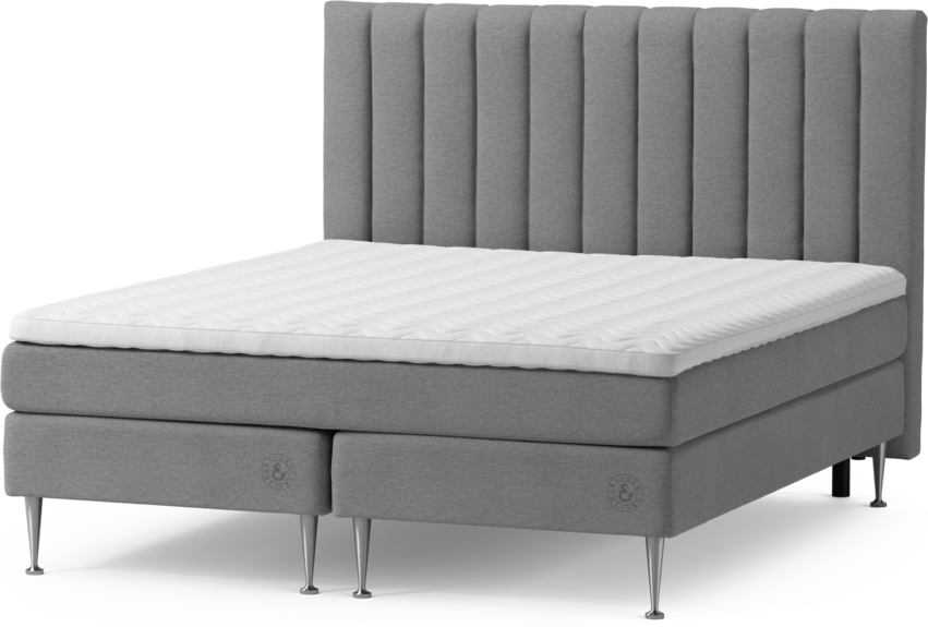 Särö - Kontinentalsäng, dubbelsäng med bäddmadrass och sänggavel