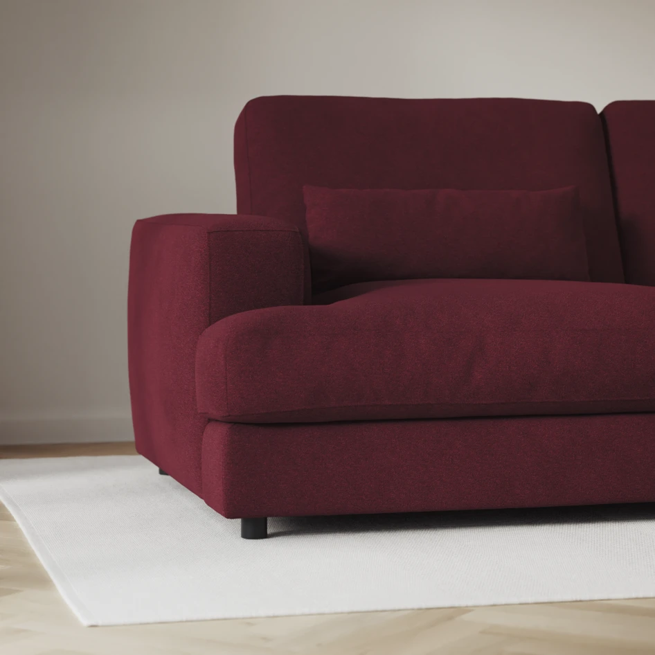 Noma - 3-sits soffa - Röd