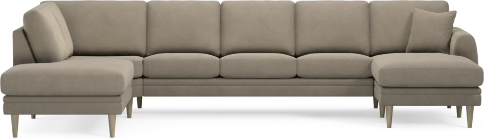 Eden - 3-sits soffa med divan vänster och schäslong höger - Beige