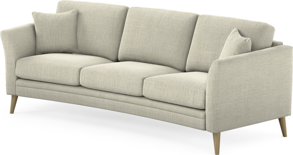 Eden - 3-sits soffa svängd - Beige