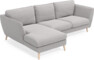 Madison Lux - 2-sits soffa med schäslong vänster - Grå