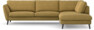Madison Lux - 3-sits soffa med divan höger - Gul