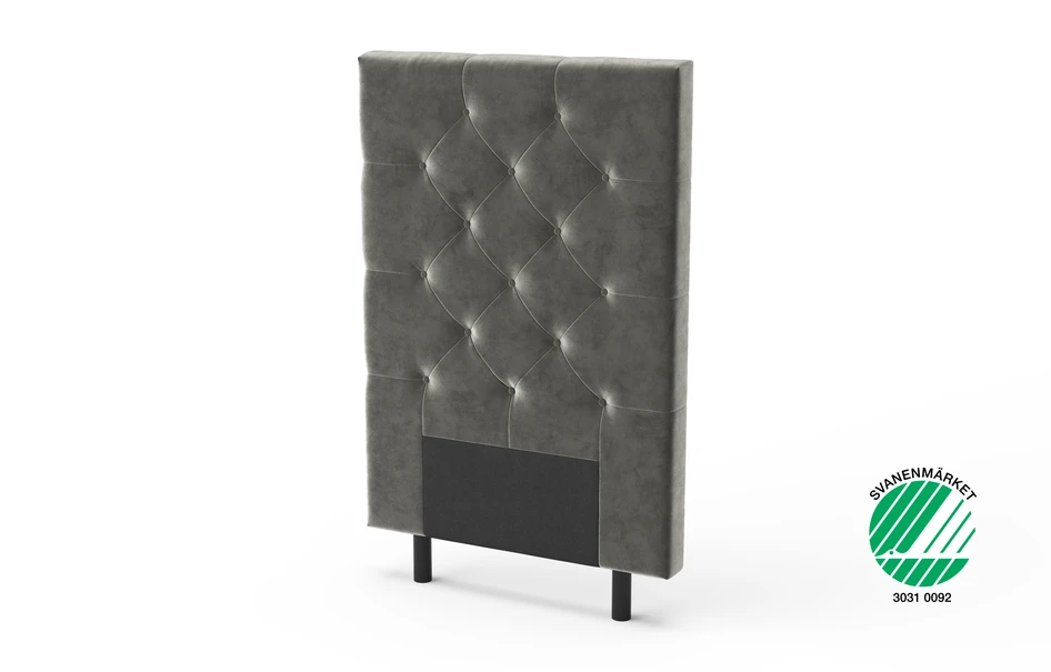 Sense - Sänggavel, B 90-140 cm - Grå