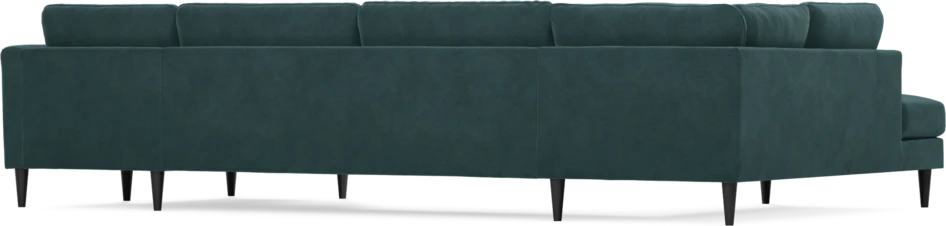 Bridge - 3-sits soffa med divan vänster och schäslong höger - Blå