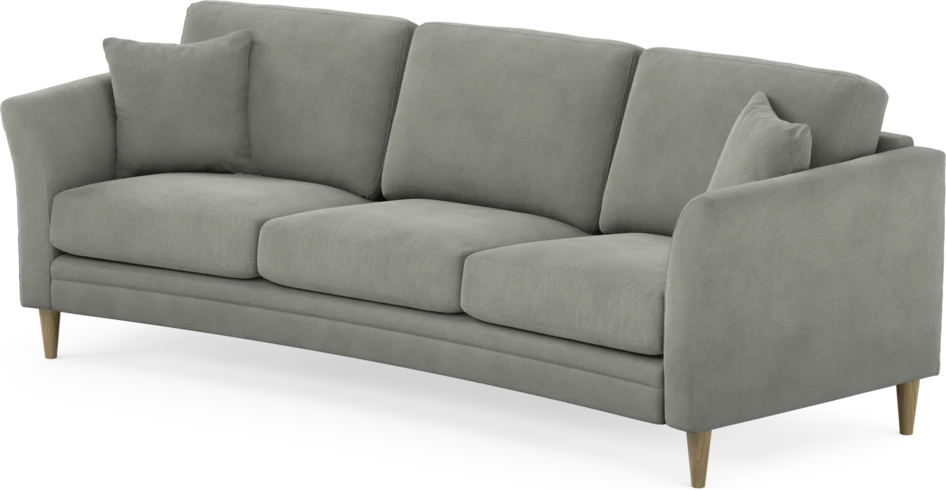 Eden - 3-sits soffa svängd - Grå