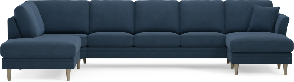 Eden - 3-sits soffa med divan vänster och schäslong höger - Blå