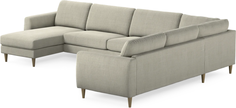 Bridge - Hörnsoffa, 3+2-sits med schäslong vänster - Beige