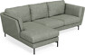 Madison Lux - 2-sits soffa med schäslong vänster - Turkos