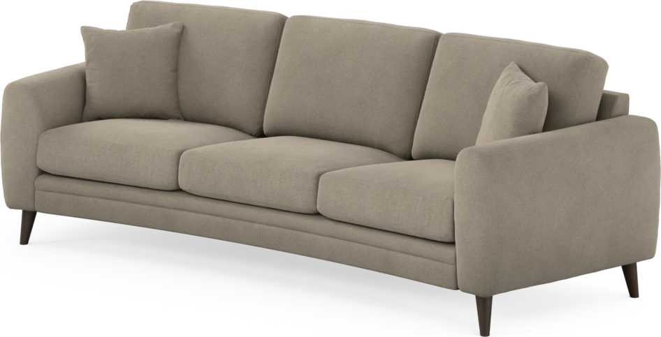 Eden - 3-sits soffa svängd - Beige