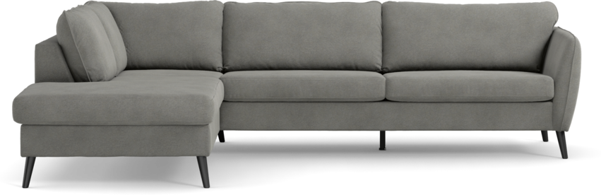 County - 2,5-sits soffa med divan vänster - Grå
