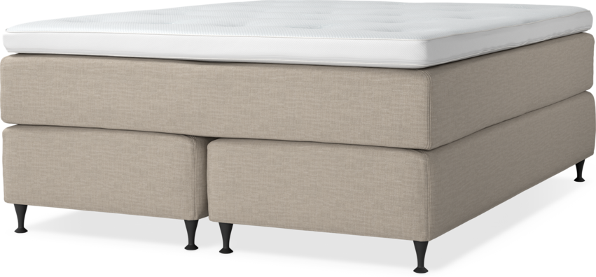 Delux Dream - Kontinentalsäng, dubbelsäng med bäddmadrass - Beige