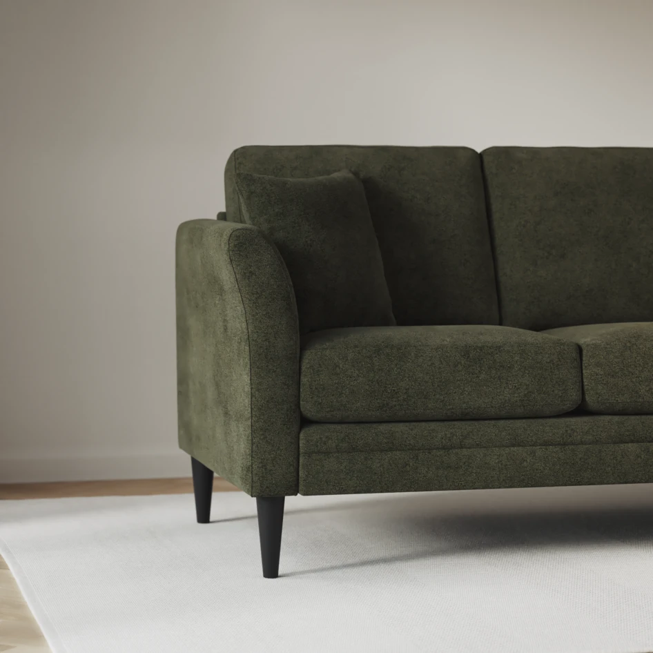 Eden - 3-sits soffa svängd - Grön
