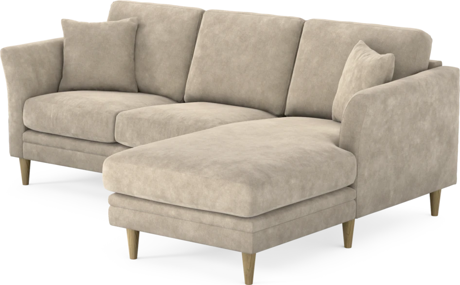Eden - 2-sits soffa med schäslong - Beige
