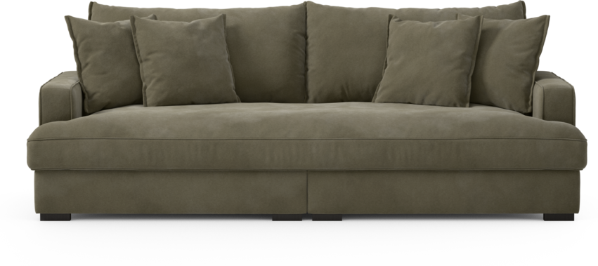 Rossi - 3-sits soffa, hel dyna - Grön