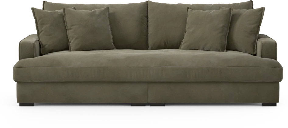 Rossi - 3-sits soffa, hel dyna - Grön