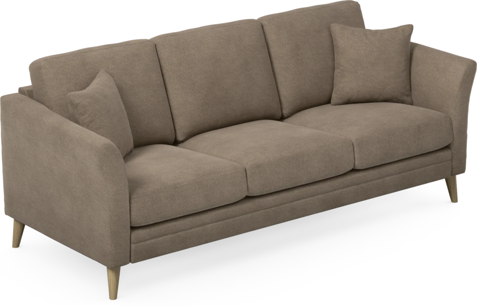 Eden - 3-sits soffa - Brun