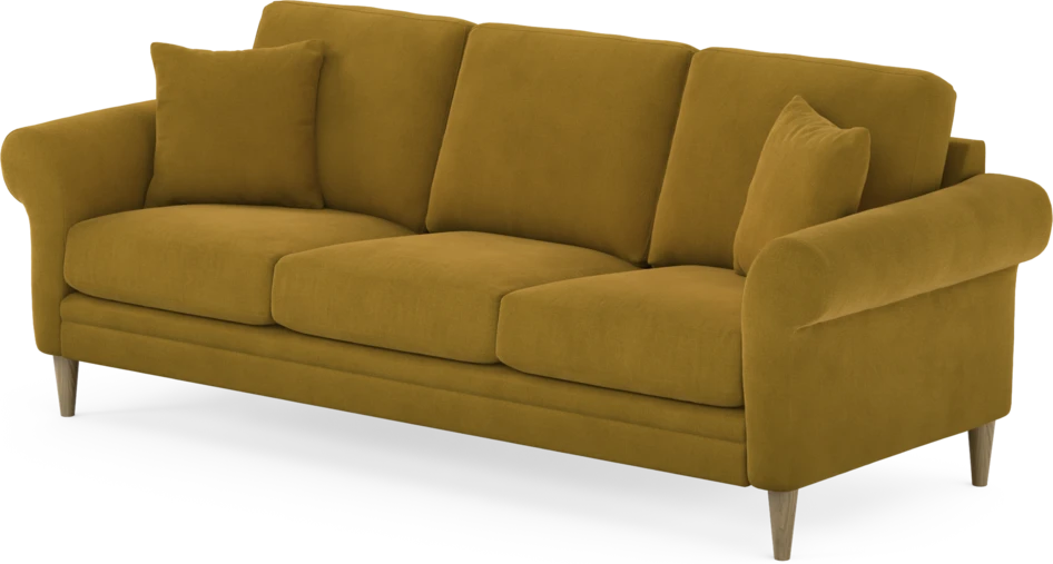 Eden - 3-sits soffa - Gul