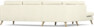 Eden - 2,5-sits soffa med divan - Vit