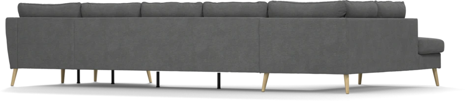 County - 4-sits soffa med divan vänster och schäslong höger - Grå