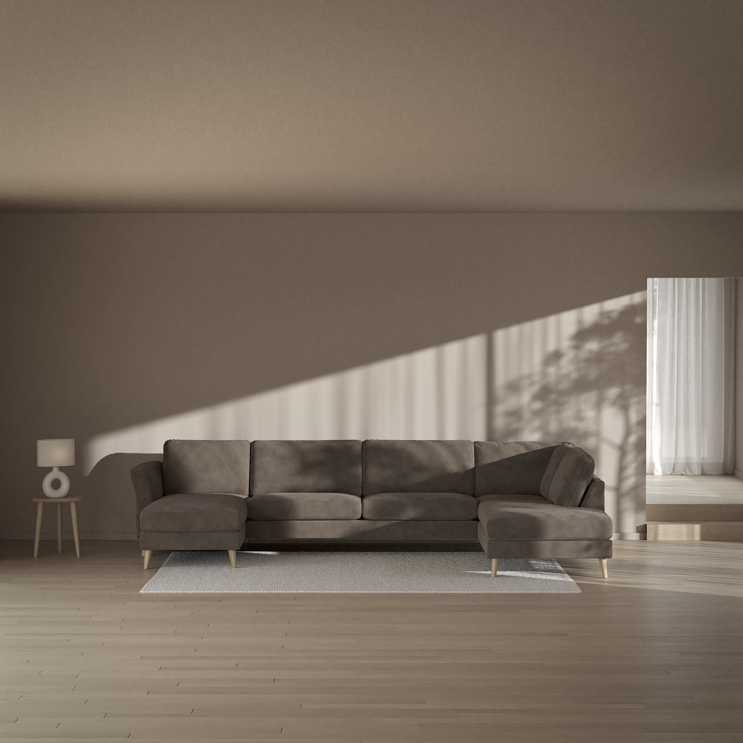 Bridge - 3-sits soffa med schäslong vänster och divan höger - inspiration