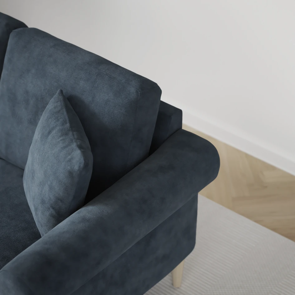 Eden - 3-sits soffa - Blå