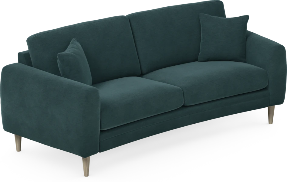 Eden - 2,5-sits soffa svängd - Blå