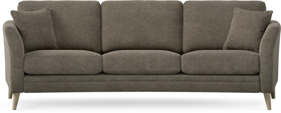 Eden - 3-sits soffa svängd - Brun