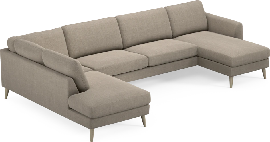 Bridge - 3-sits soffa med divan vänster och schäslong höger - Beige