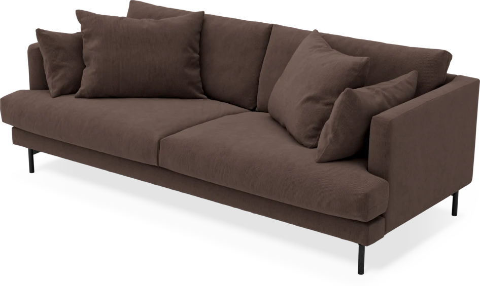 Harper - 3-sits soffa - Brun