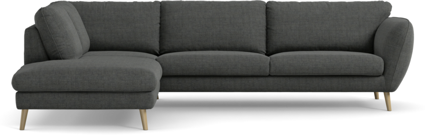 Madison - 3-sits soffa med divan vänster - Grå