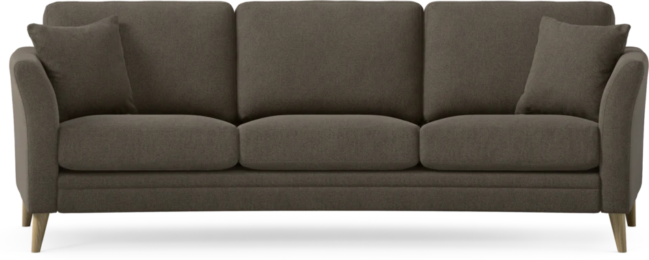 Eden - 3-sits soffa svängd - Brun