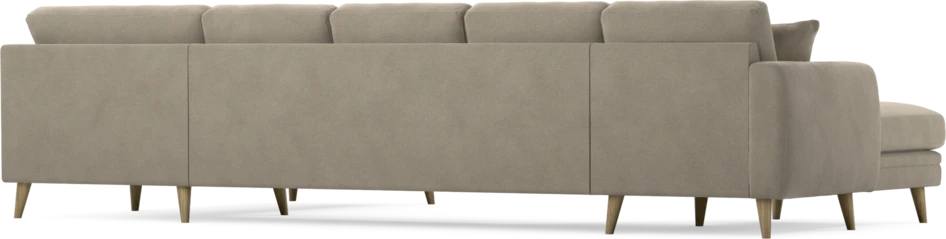 Eden - 3-sits soffa med schäslong vänster och divan höger - Beige