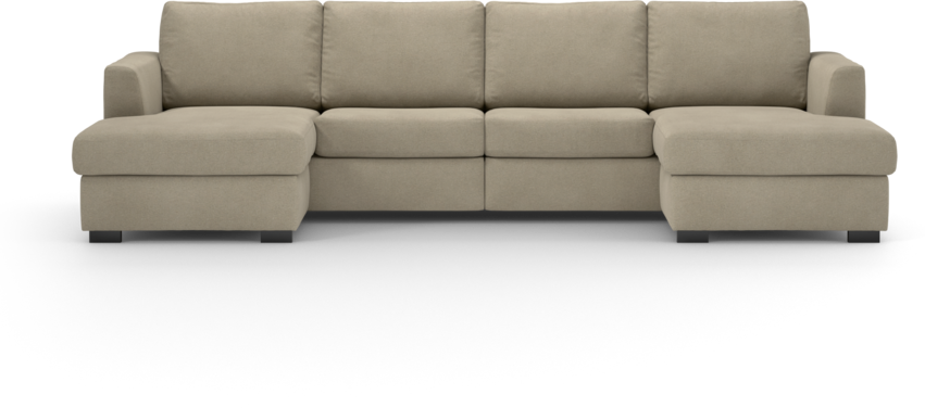 Friday - 2-sits soffa med två schäslonger - Beige