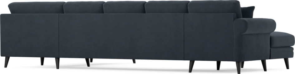 Eden - 3-sits soffa med schäslong vänster och divan höger - Blå