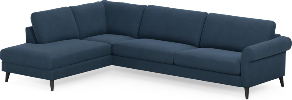 Bridge - 4-sits soffa med divan vänster - Blå
