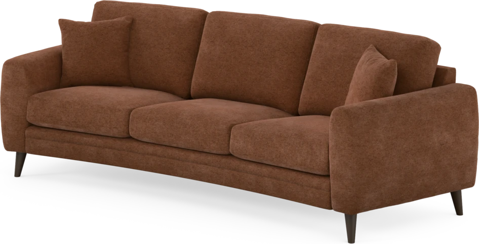Eden - 3-sits soffa svängd - Orange
