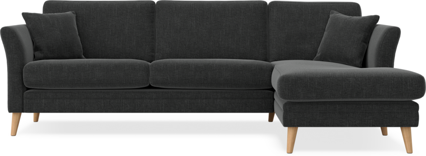 Eden - 2,5-sits soffa med schäslong - Grå