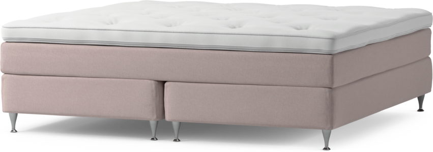 Delux Sense - Kontinentalsäng, dubbelsäng med bäddmadrass och sängben