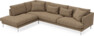 Harper - 3-sits soffa med divan vänster - Brun