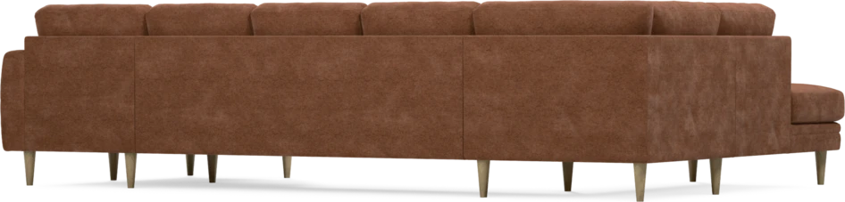 Eden - 3-sits soffa med divan vänster och schäslong höger - Orange