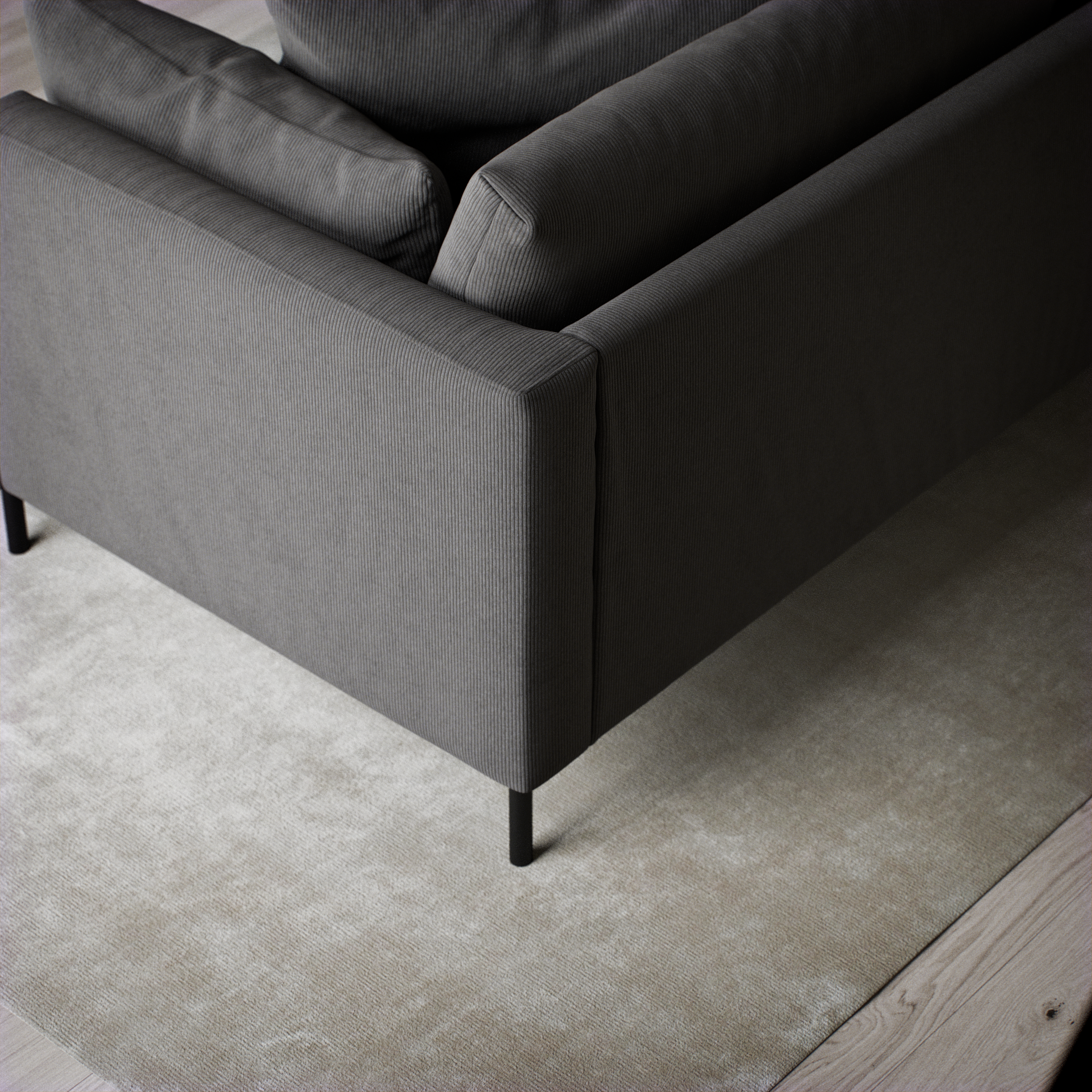 Harper - 3-sits soffa, hel dyna - inspiration