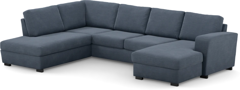 Friday - 3-sits soffa med divan vänster och schäslong höger - Blå