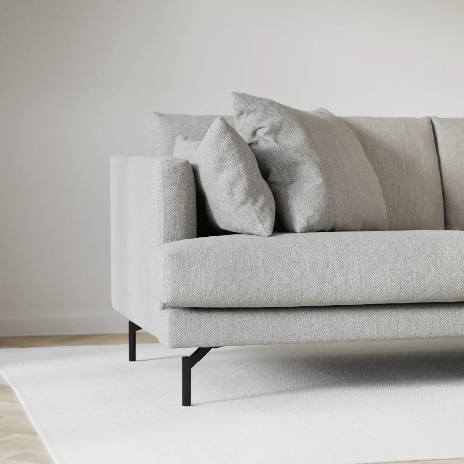 Harper - 3-sits soffa med divan höger - Grå