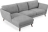 Madison Lux - 2-sits soffa med schäslong vänster - Vit