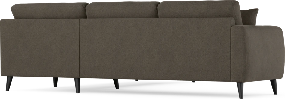 Eden - Hörnsoffa, 2,5+2,5-sits - Brun