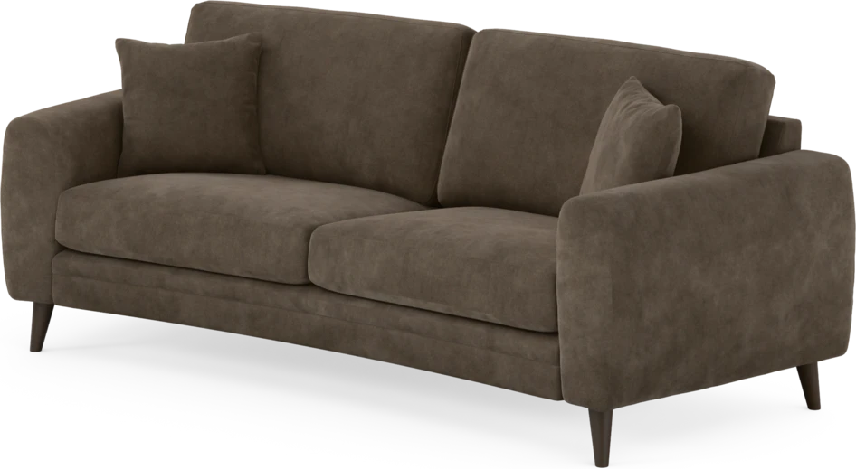 Eden - 2,5-sits soffa svängd - Brun