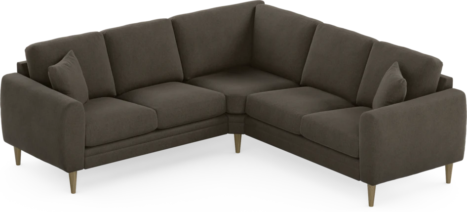 Eden - Hörnsoffa, 2+2-sits - Brun