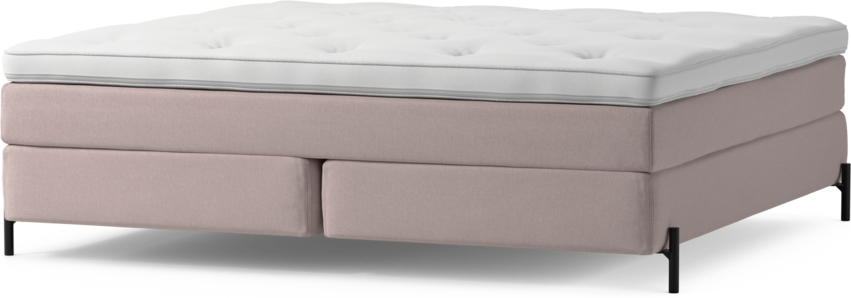 Delux Sense - Kontinentalsäng, dubbelsäng med bäddmadrass och sängben