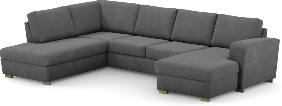 Friday - 3-sits soffa med divan vänster och schäslong höger - Grå
