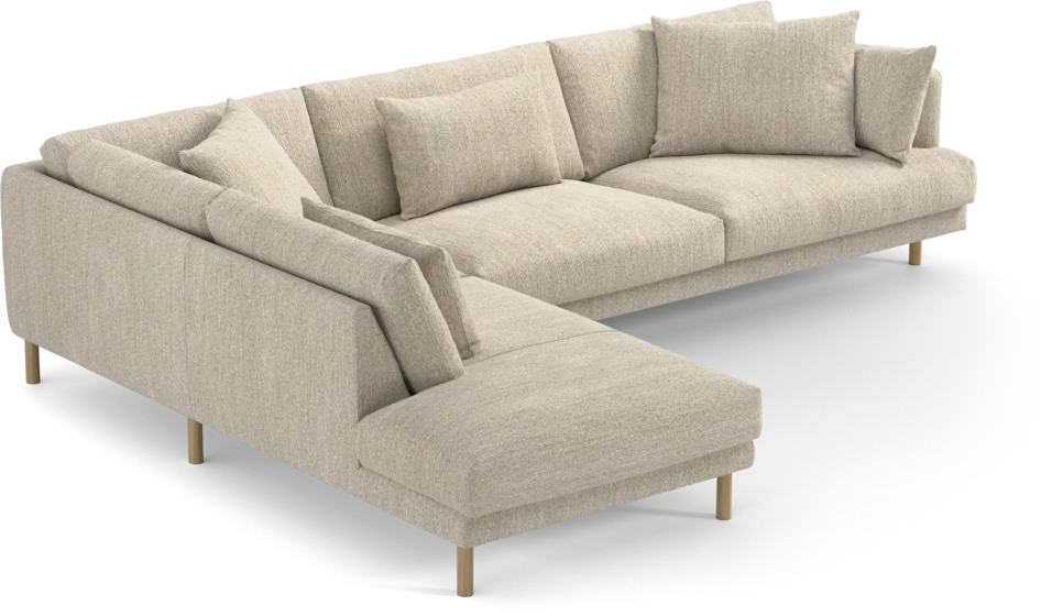 Harper - 3-sits soffa med divan vänster - Beige